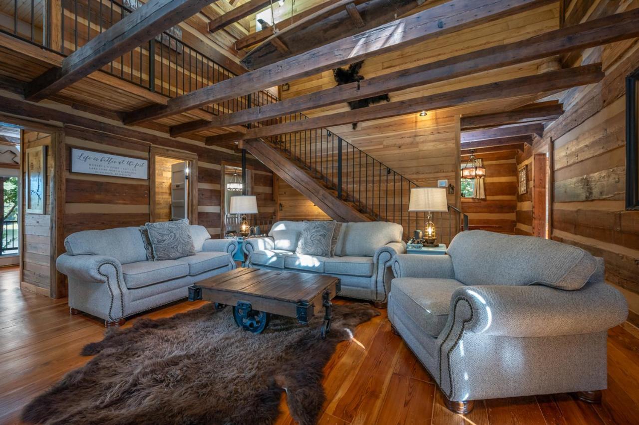 Russell'S Fort At White Oak Point: Historical Cabin On Lake Lure, Luxury, Direct Lake Access! Villa Bagian luar foto