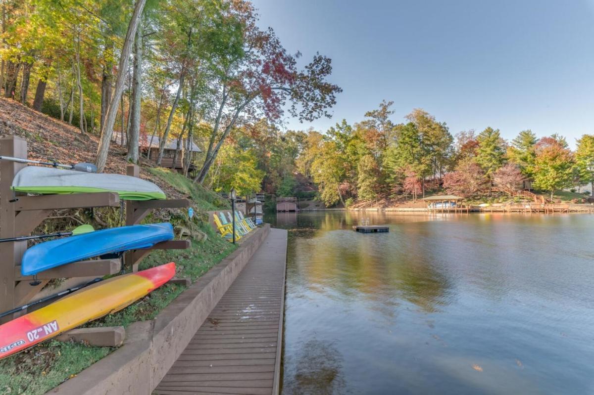 Russell'S Fort At White Oak Point: Historical Cabin On Lake Lure, Luxury, Direct Lake Access! Villa Bagian luar foto
