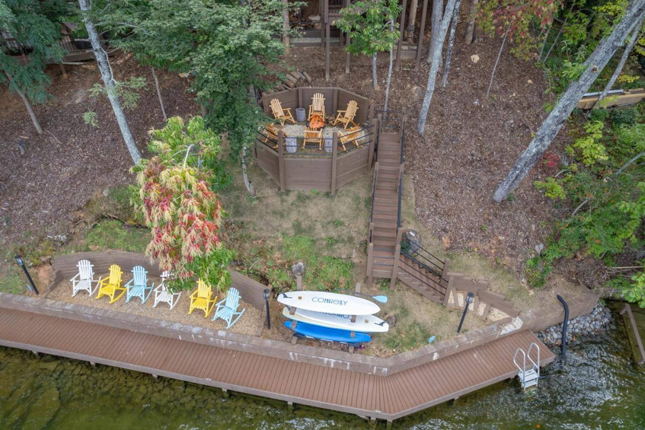 Russell'S Fort At White Oak Point: Historical Cabin On Lake Lure, Luxury, Direct Lake Access! Villa Bagian luar foto